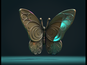 Butterfly W 3D Baskı Modeli