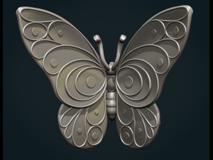 Butterfly W 3D Baskı Modeli