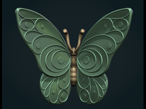 Butterfly W 3D Baskı Modeli