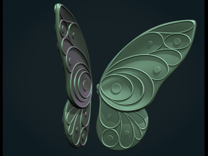 Butterfly W 3D Baskı Modeli