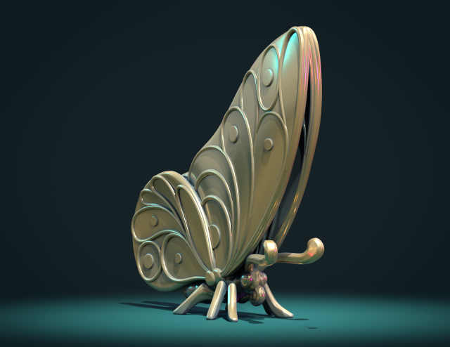 Butterfly I - 3D Print Model by Skazok