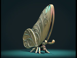 Butterfly Y 3D Print Model