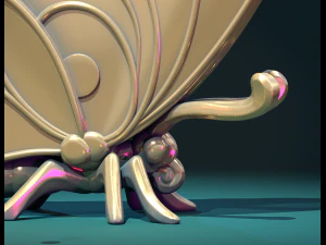 Butterfly Y 3D Print Model