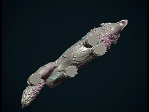 Wolf sculptuur 3D printmodel