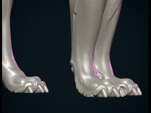 Wolf sculptuur 3D printmodel