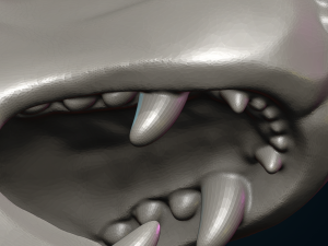 Wolf Head 3D-Druckmodell