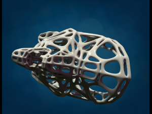 Mesh Wolf head 3D 打印模型