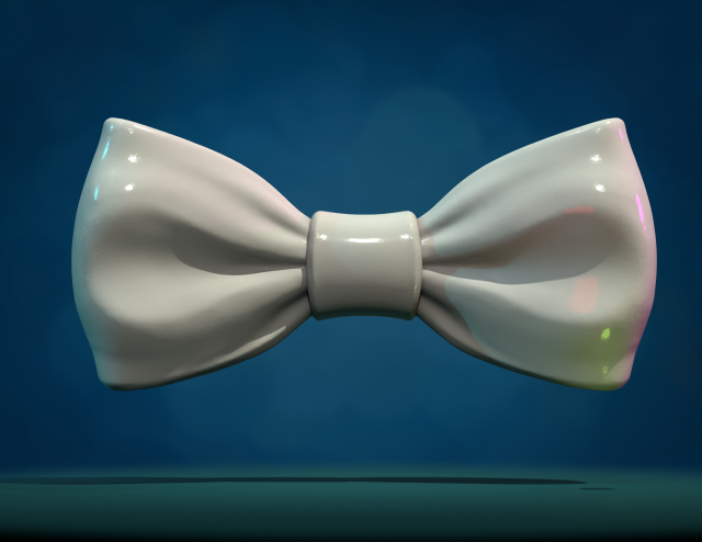 Bow Tie 3D Print Model .c4d .max .obj .3ds .fbx .stl .blend 