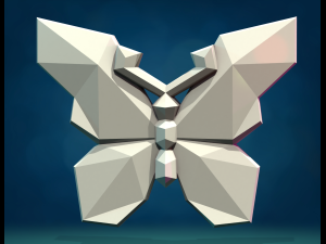 Butterfly Low Poly Modelo de impresión 3D