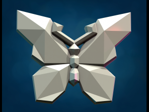 Butterfly Low Poly Modelo de impresión 3D