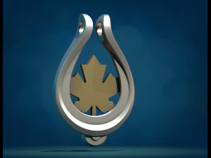 Maple leaf Pendant 3D Print Model