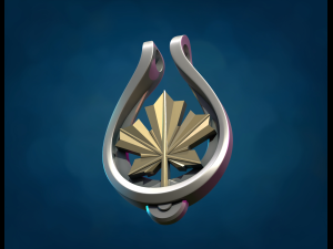 Maple leaf Pendant 3D-Druckmodell