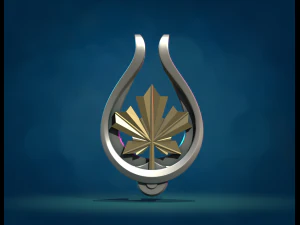 Maple leaf Pendant 3D Print Model