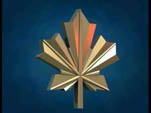 Maple leaf Pendant 3D Print Model