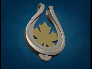 Maple leaf Pendant 3D Print Model