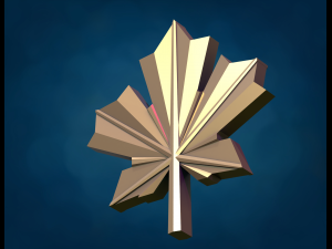 Maple leaf 3D 打印模型