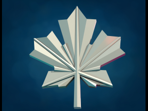 Maple leaf 3D 打印模型