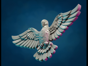 Holy Spirit Pigeon 3D Принт Модель