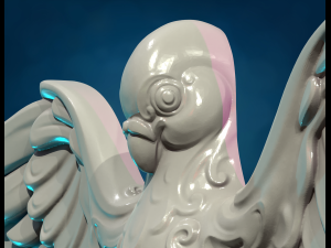 Holy Spirit Pigeon 3D Принт Модель