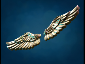 Wings Relief 3D Print Model