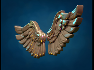 Wings Relief 3D Print Model
