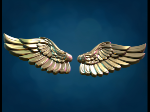 Wings Relief 3D Print Model