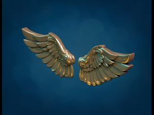 Wings Relief 3D Print Model
