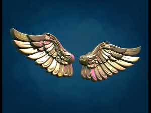Wings Relief 3D Print Model