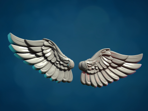 Wings Relief 3D Print Model