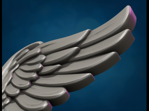 Wings Relief 3D Print Model