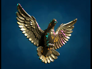 Print ready pigeon 3D Print Model