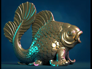 Ikan Berjalan Model Cetak 3D