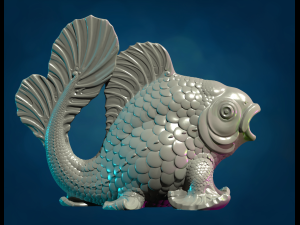 Walking Fish 3D Print Model