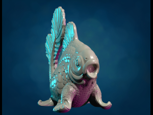 Walking Fish 3D Print Model