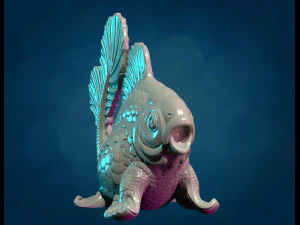 Walking Fish 3D Print Model