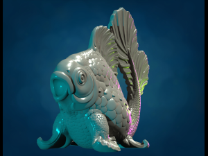 Walking Fish 3D Print Model