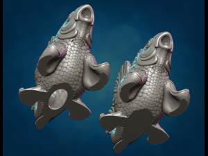 Walking Fish 3D Print Model