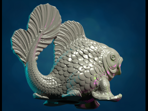 Walking Fish 3D Print Model