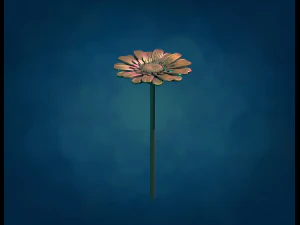 Daisy Flower 3D Print Model