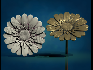 Daisy Flower 3D 打印模型