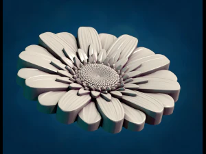 Daisy Flower 3D Print Model