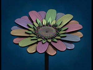 Daisy Flower 3D Print Model