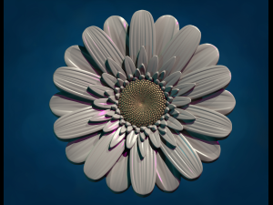 Daisy Flower 3D 打印模型