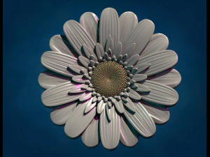 Daisy Flower 3D Print Model