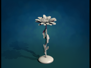 Daisy flower sculpture 3D Baskı Modeli