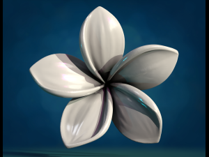 Plumeria Flower 3D Принт Модель