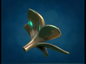 Plumeria Flower 3D Print Model