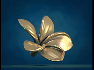 Plumeria Flower 3D Print Model
