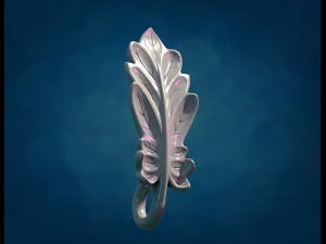 Daisy leaf 3D-printmodel