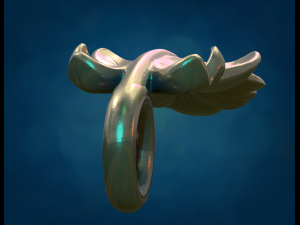 Daisy leaf 3D-printmodel